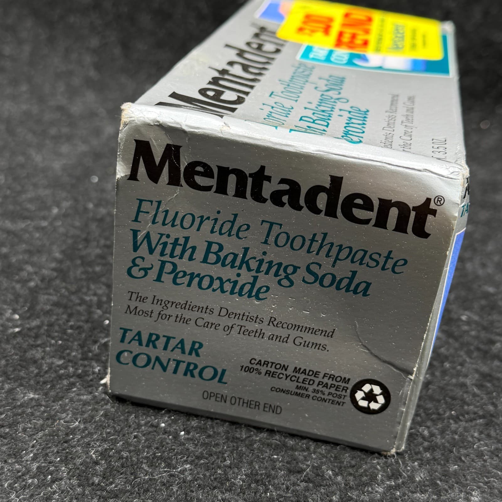Mentadent Fluoride Toothpaste Refill w/Baking Soda Peroxide Tartar Control 3.5oz - Thumbnail 6