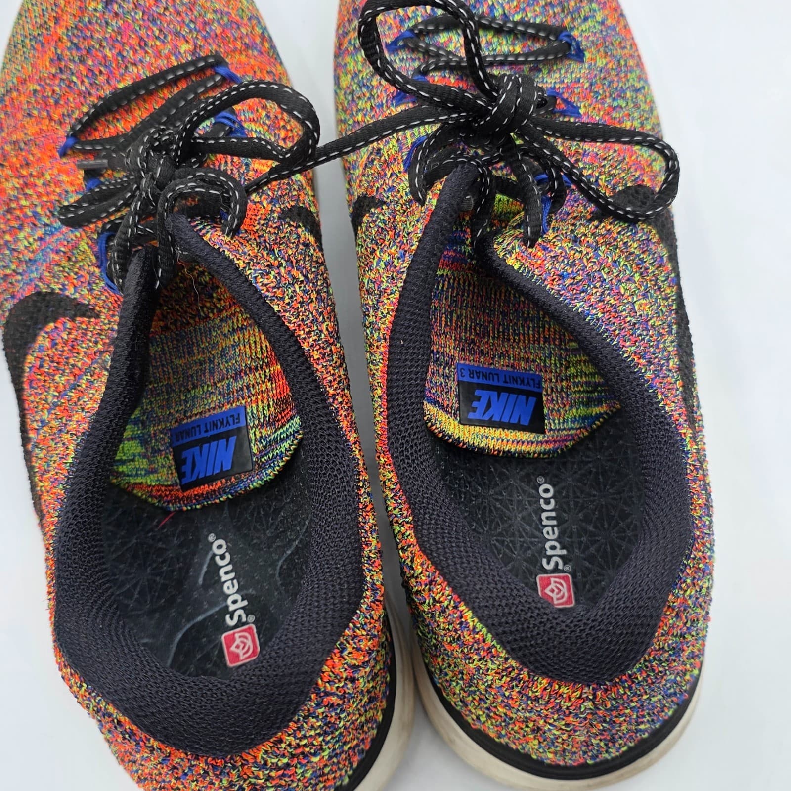 Nike Flyknit Lunar 3 Men’s Size 12 Multicolor Running Shoes Athletic Sneakers - Thumbnail 8
