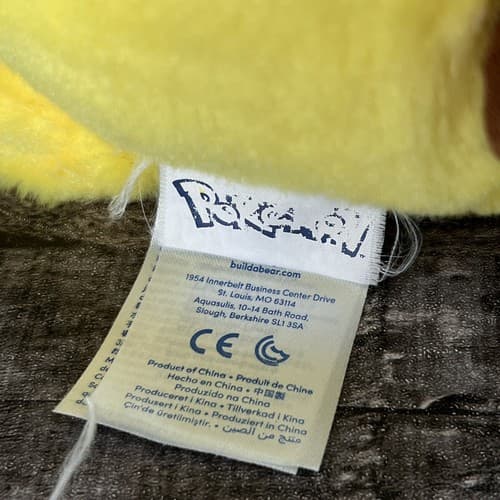 2016 Build A Bear PIKACHU POKEMON 18" Plush Stuffed Video Game Character-EUC! - Thumbnail 6