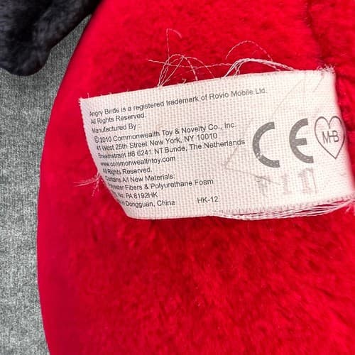2010 ANGRY BIRD ORIGINAL RED ANGRY BIRD 24" PLUSH NO SOUND RARE - Thumbnail 9