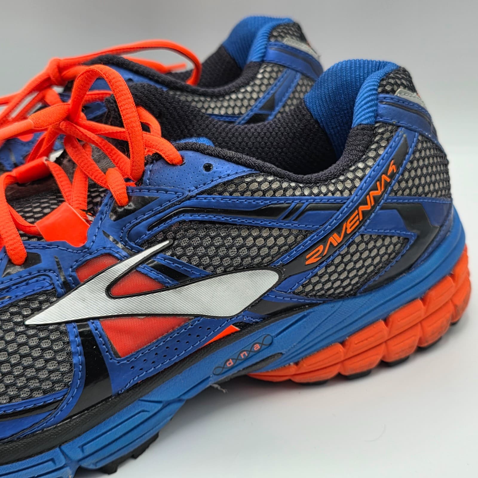 Men's Brooks Ravenna 4 Shoes Sneakers Size 12 D Running 1101311D204 Blue Orange - Thumbnail 2