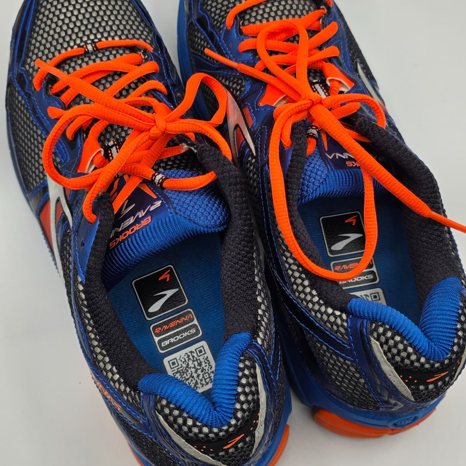 Men's Brooks Ravenna 4 Shoes Sneakers Size 12 D Running 1101311D204 Blue Orange - Thumbnail 9