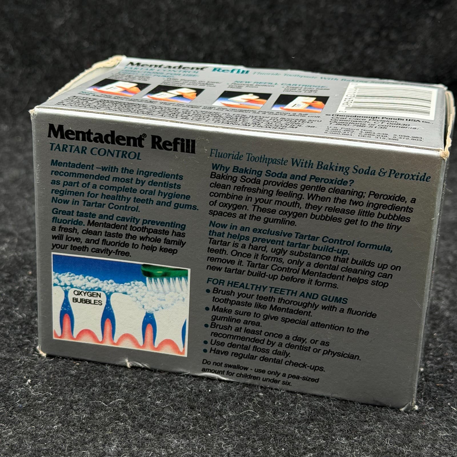 Mentadent Fluoride Toothpaste Refill w/Baking Soda Peroxide Tartar Control 5.2oz - Thumbnail 5