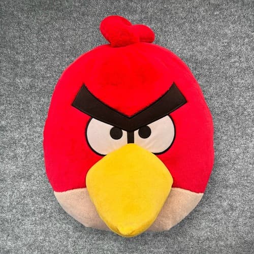 2010 ANGRY BIRD ORIGINAL RED ANGRY BIRD 24" PLUSH NO SOUND RARE - Thumbnail 2