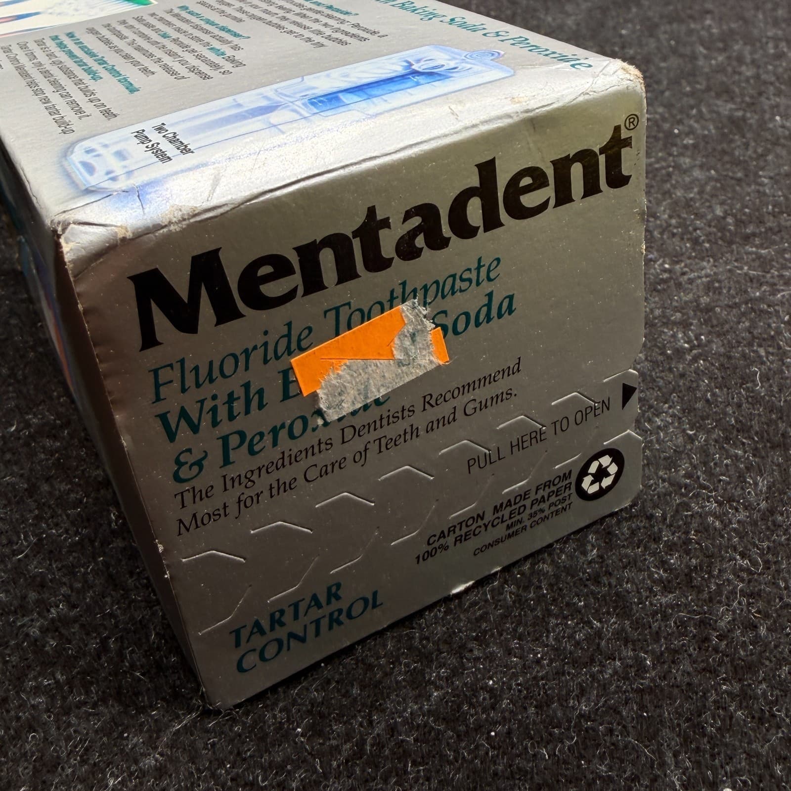 Mentadent Fluoride Toothpaste Refill w/Baking Soda Peroxide Tartar Control 3.5oz - Thumbnail 7