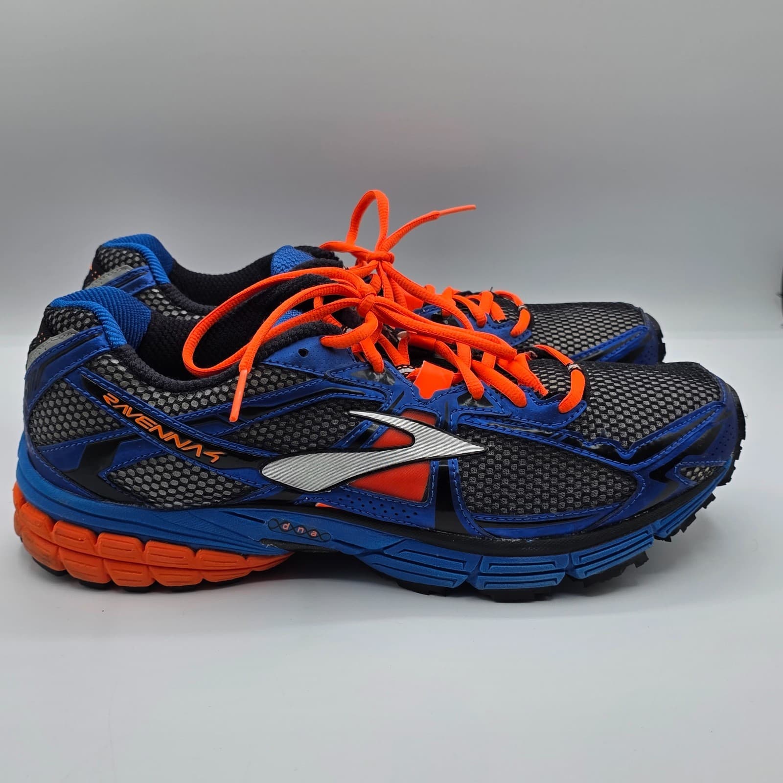 Men's Brooks Ravenna 4 Shoes Sneakers Size 12 D Running 1101311D204 Blue Orange - Thumbnail 7