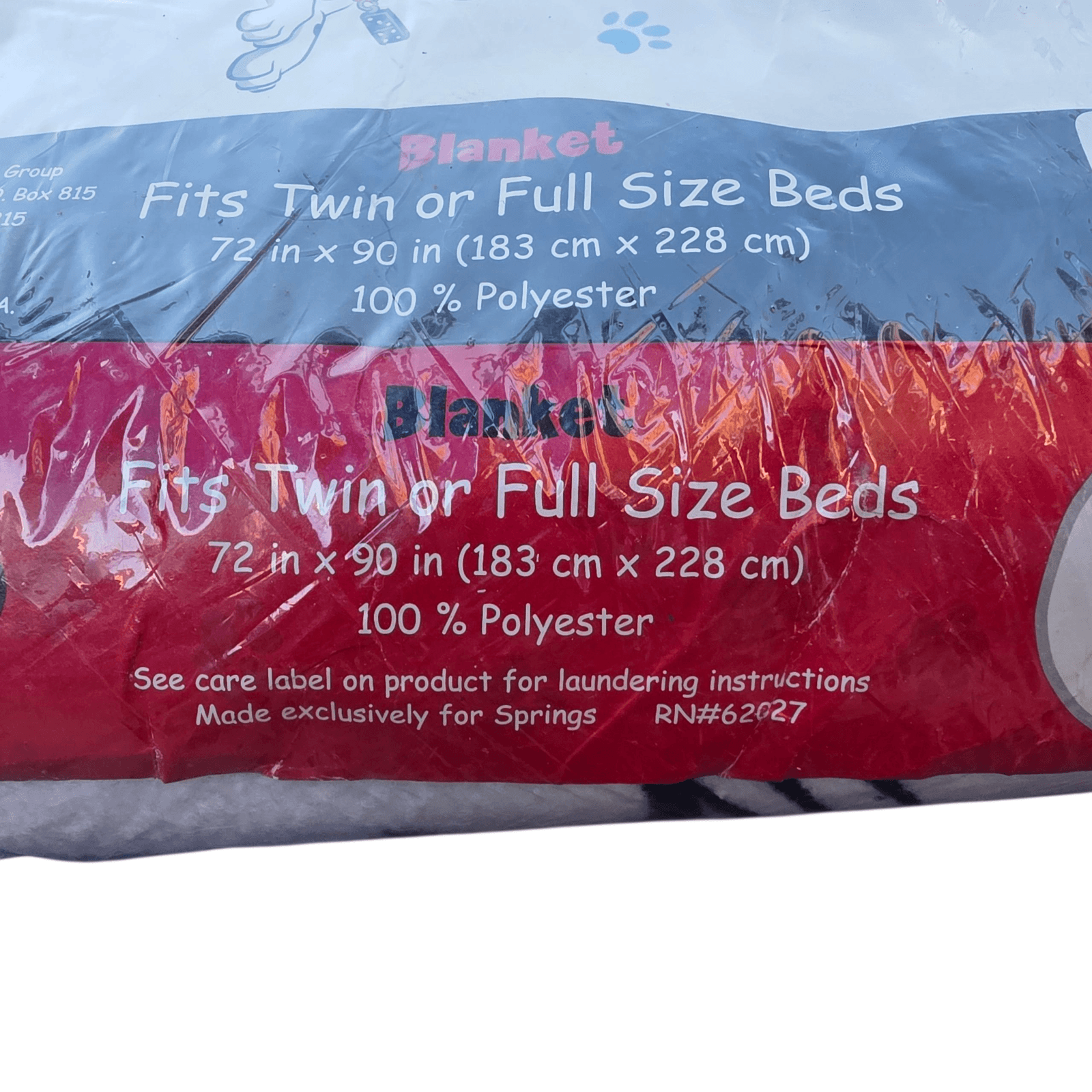 Vintage Disney 102 DALMATIANS Hot Spots Blanket 72" X 90" Springs Bed Fashion - Thumbnail 3