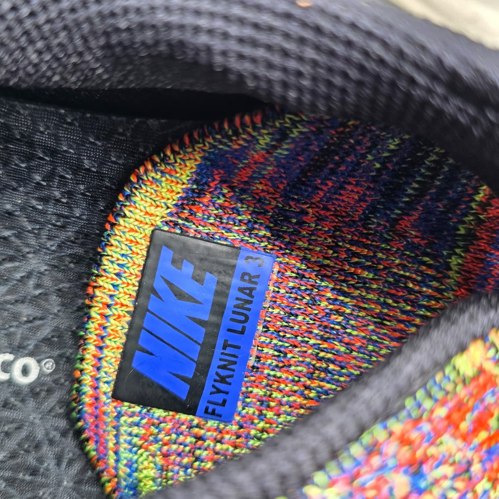 Nike Flyknit Lunar 3 Men’s Size 12 Multicolor Running Shoes Athletic Sneakers - Thumbnail 7