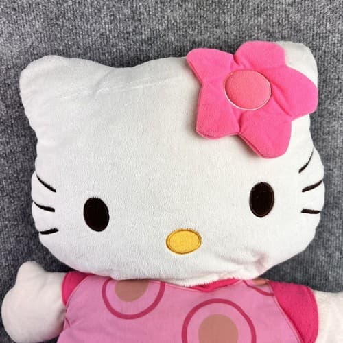 2006 Sanrio 20” Hello Kitty Pink Polka Dot Dress Stuffed Plush Large - Thumbnail 2