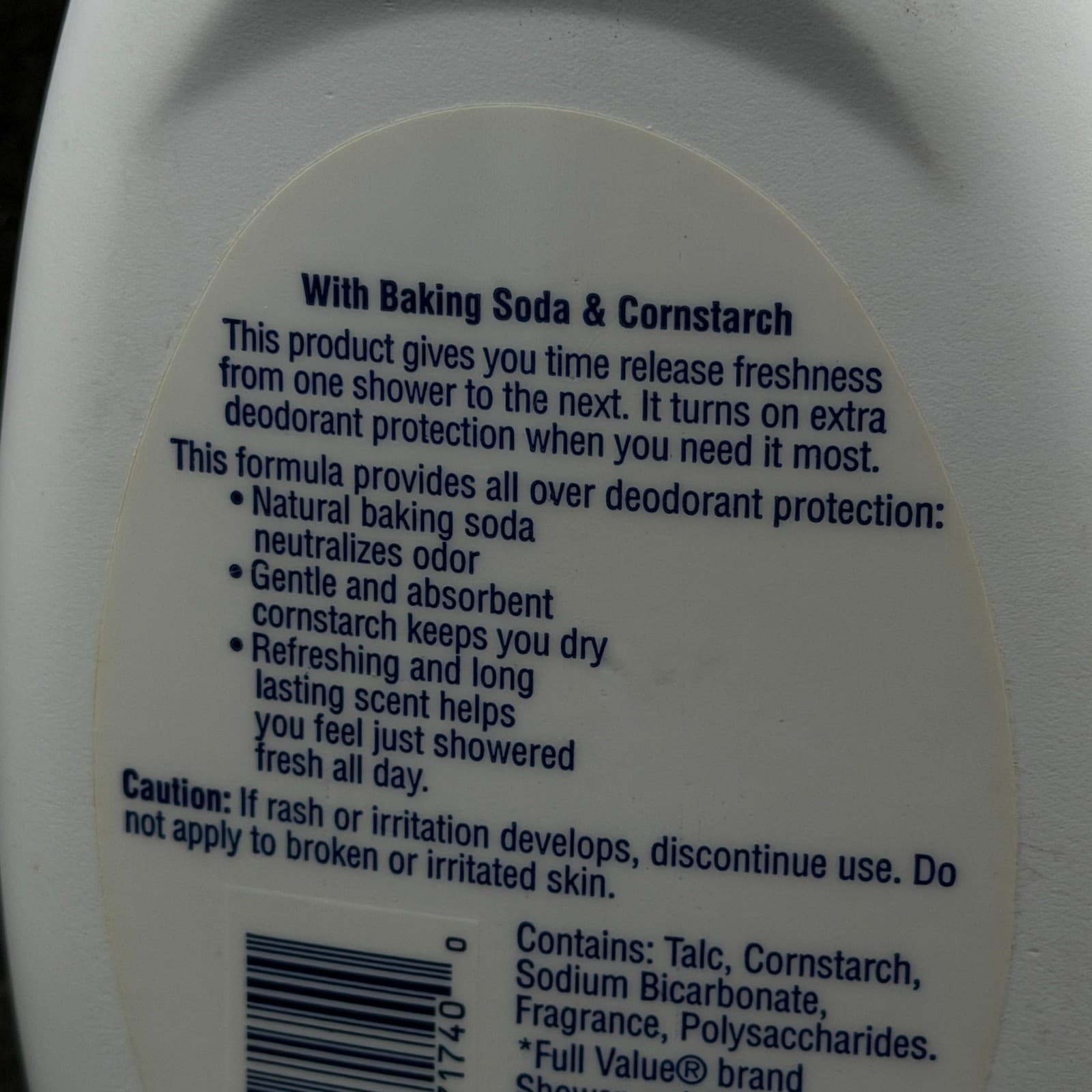 VTG Full Value Regular Scent Shower & Bath Deodorant Body Powder 13oz TALC - Thumbnail 5