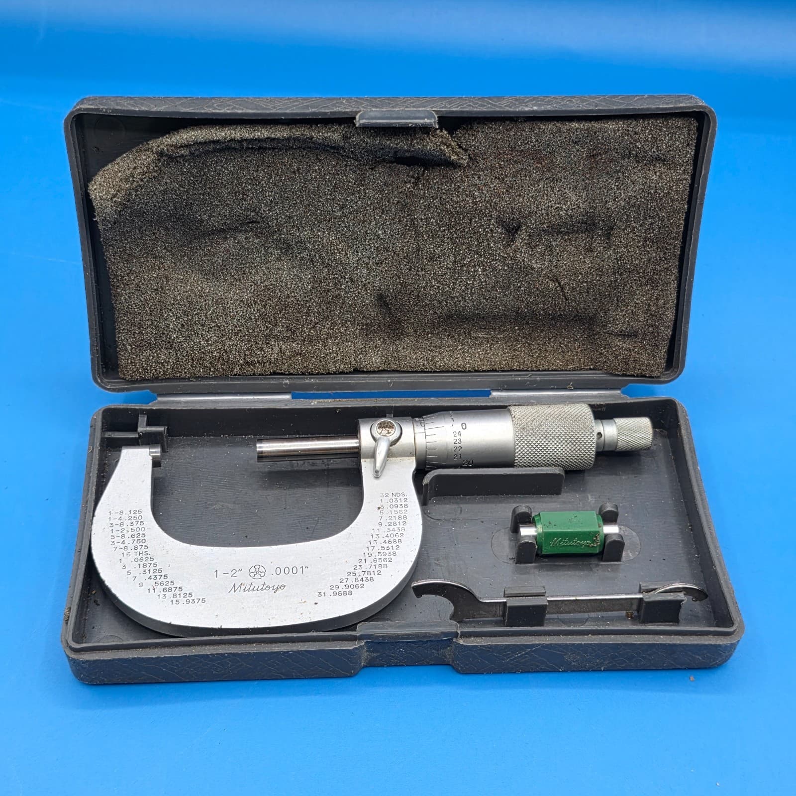 Mitutoyo No. 101-106 Outside Micrometer 1”-2” .001” Graduation in Original Case