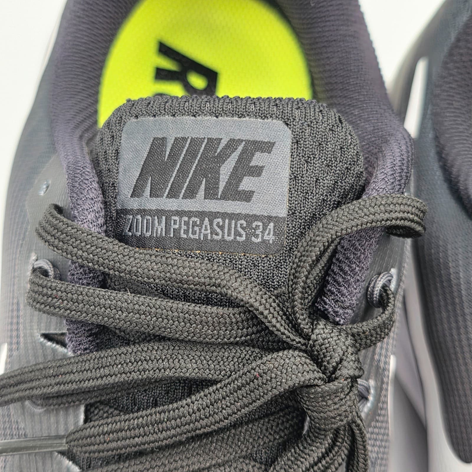 Nike Air Zoom Pegasus 34 Black White Men's Size 12 880555-001 - Thumbnail 10