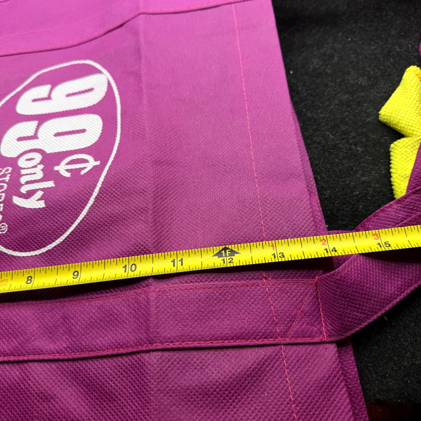 VTG 99 Cent Cents Only Store Shopping Reusable Bag tote pink large - Thumbnail 5