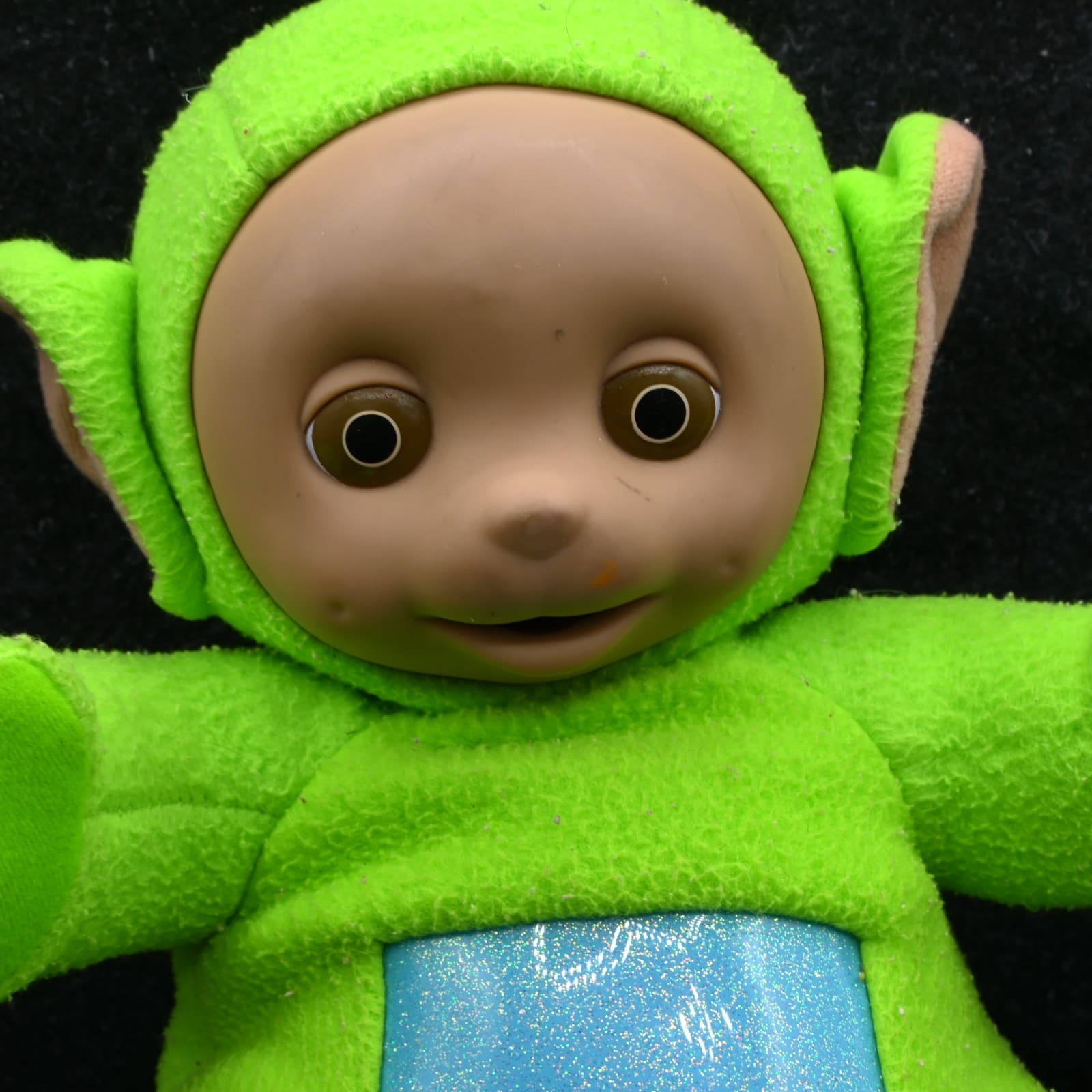 NO VOICE BOX Teletubbies Hasbro Playskool Green Dipsy Talking Plush 17" - Thumbnail 3