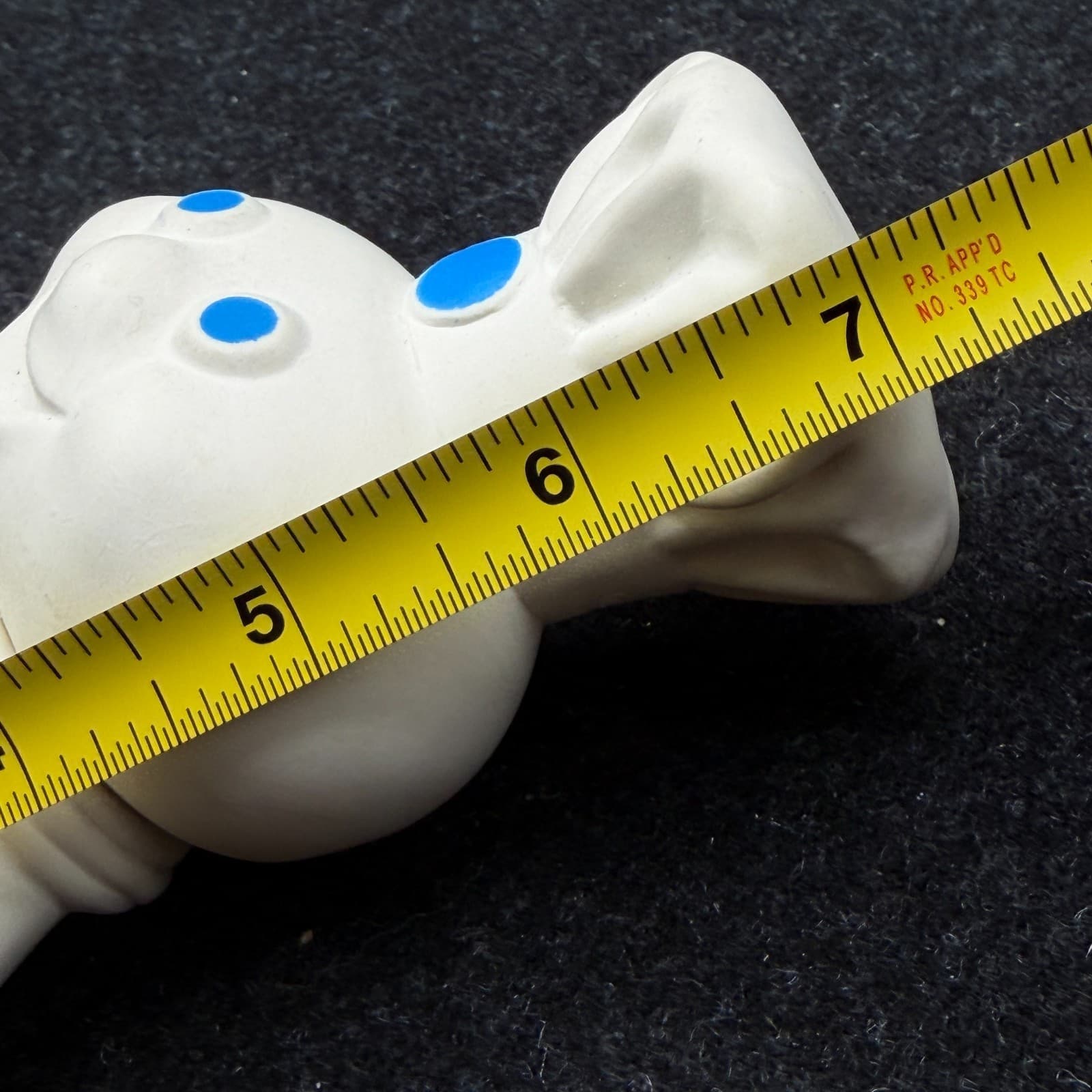 Pillsbury Doughboy Rubber Vinyl Figure Swivel Head Doll 1971 Vintage 7" - Thumbnail 5
