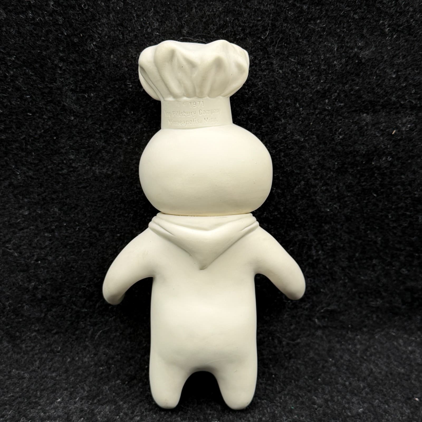 Pillsbury Doughboy Rubber Vinyl Figure Swivel Head Doll 1971 Vintage 7" - Thumbnail 3