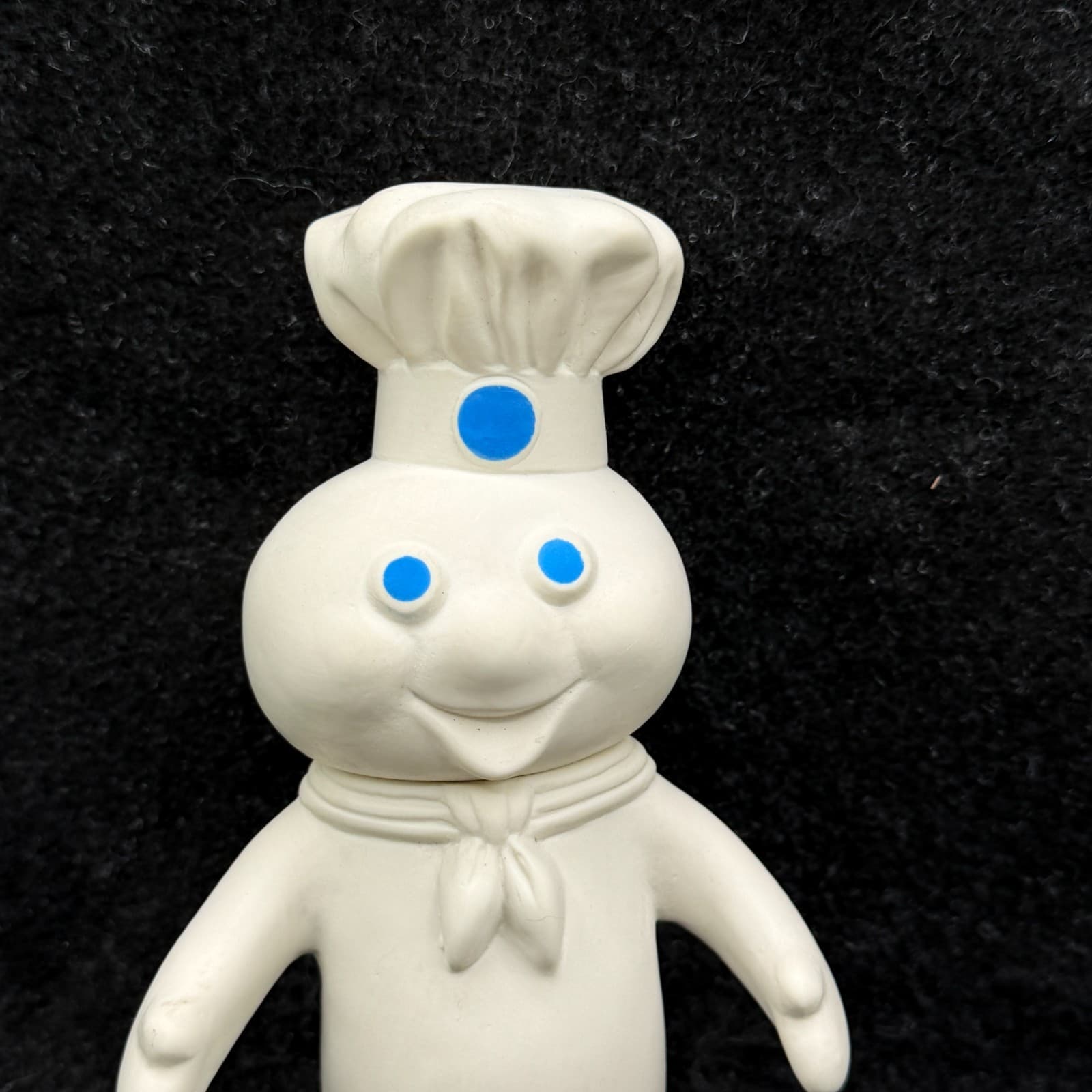 Pillsbury Doughboy Rubber Vinyl Figure Swivel Head Doll 1971 Vintage 7" - Thumbnail 2