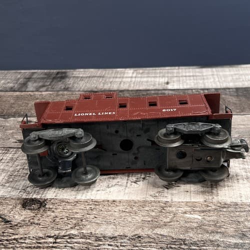 Vintage Lionel Lines Brown #6017 Caboose Train Car - Thumbnail 6