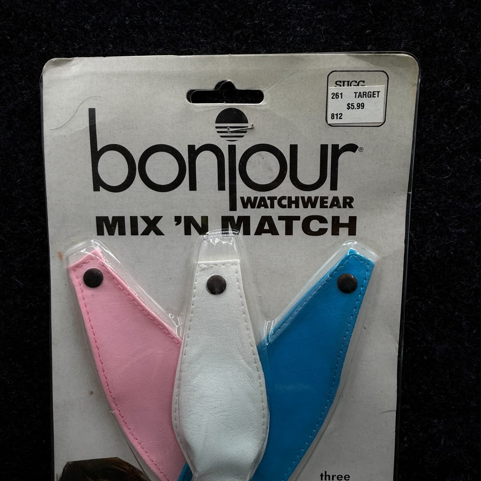 VINTAGE 1990's Bonjour MIX N MATCH QUARTZ DIGITAL WRIST WATCH BRAND NEW SEALED - Thumbnail 2
