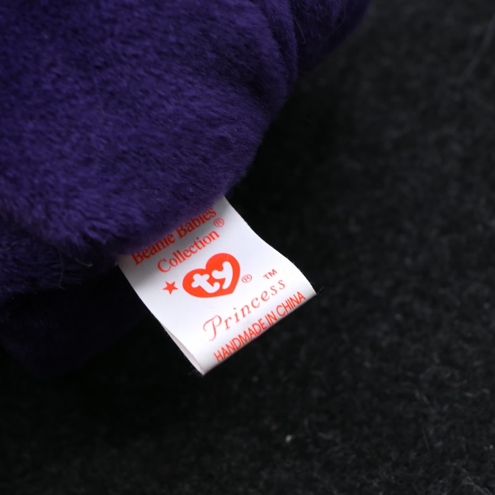 TY Beanie Baby PRINCESS DIANA the Purple Teddy Bear 1997 -RETIRED new MINT tag - Thumbnail 9