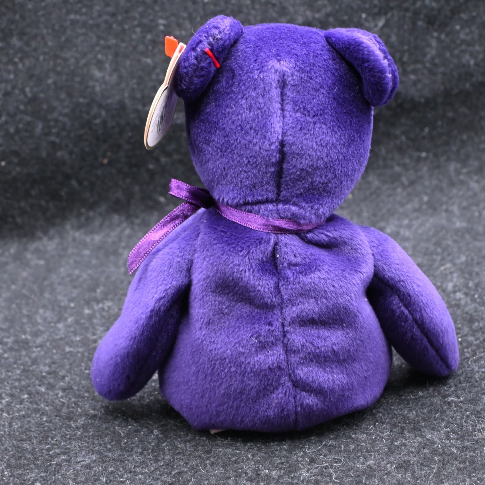 TY Beanie Baby PRINCESS DIANA the Purple Teddy Bear 1997 -RETIRED new MINT tag - Thumbnail 7