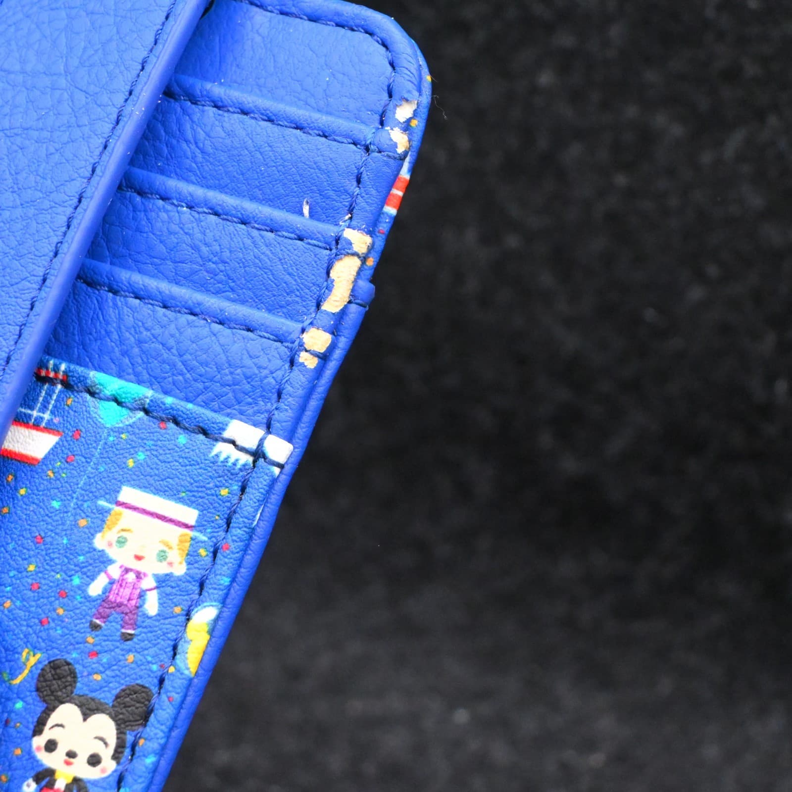 Disney Parks Blue Wallet ID Card Case Holder RFID Blocker Cinderella Castle New - Thumbnail 4