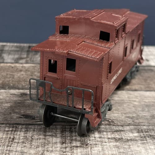 Vintage Lionel Lines Brown #6017 Caboose Train Car - Thumbnail 5