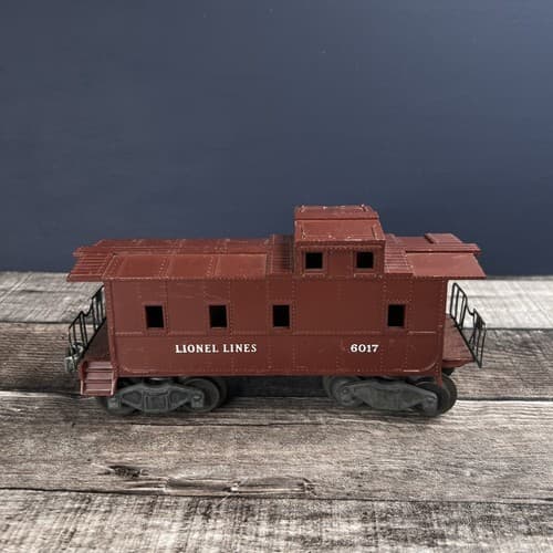 Vintage Lionel Lines Brown #6017 Caboose Train Car - Thumbnail 4