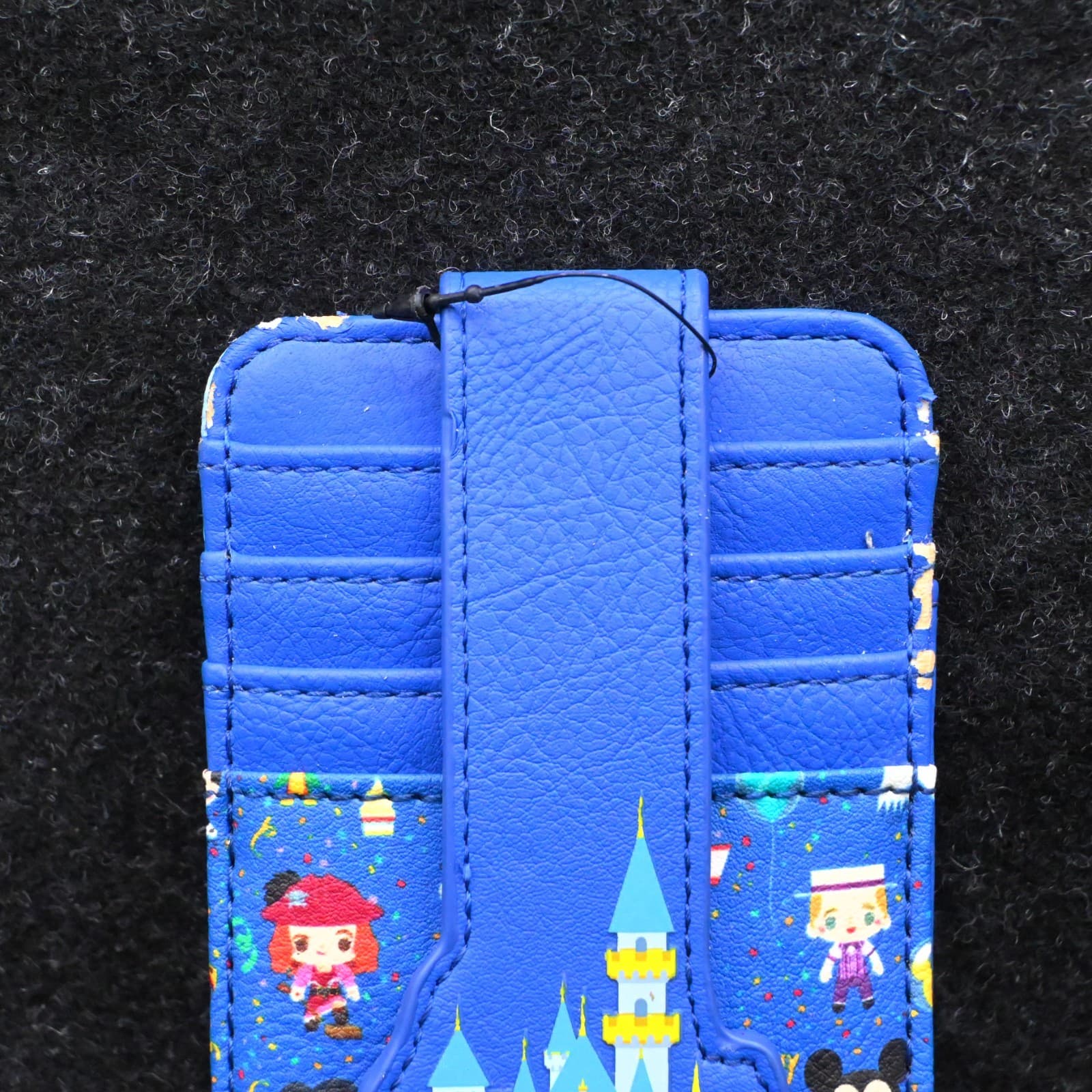 Disney Parks Blue Wallet ID Card Case Holder RFID Blocker Cinderella Castle New - Thumbnail 3