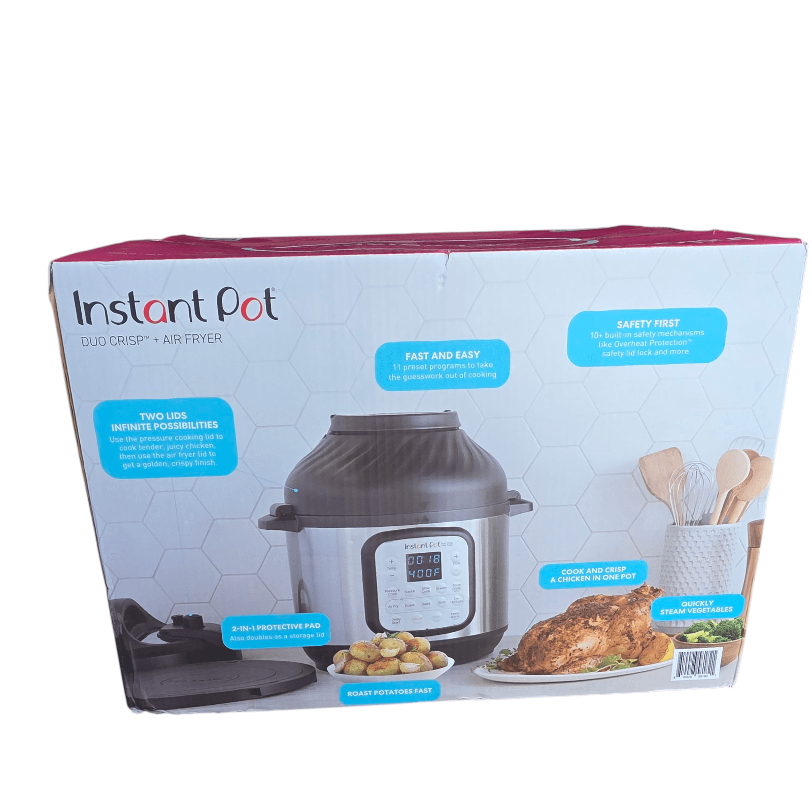 Instant Pot Duo Crisp 11-in-1 Air Fryer and Electric Pressure Cooker Combo 6qt - Thumbnail 7