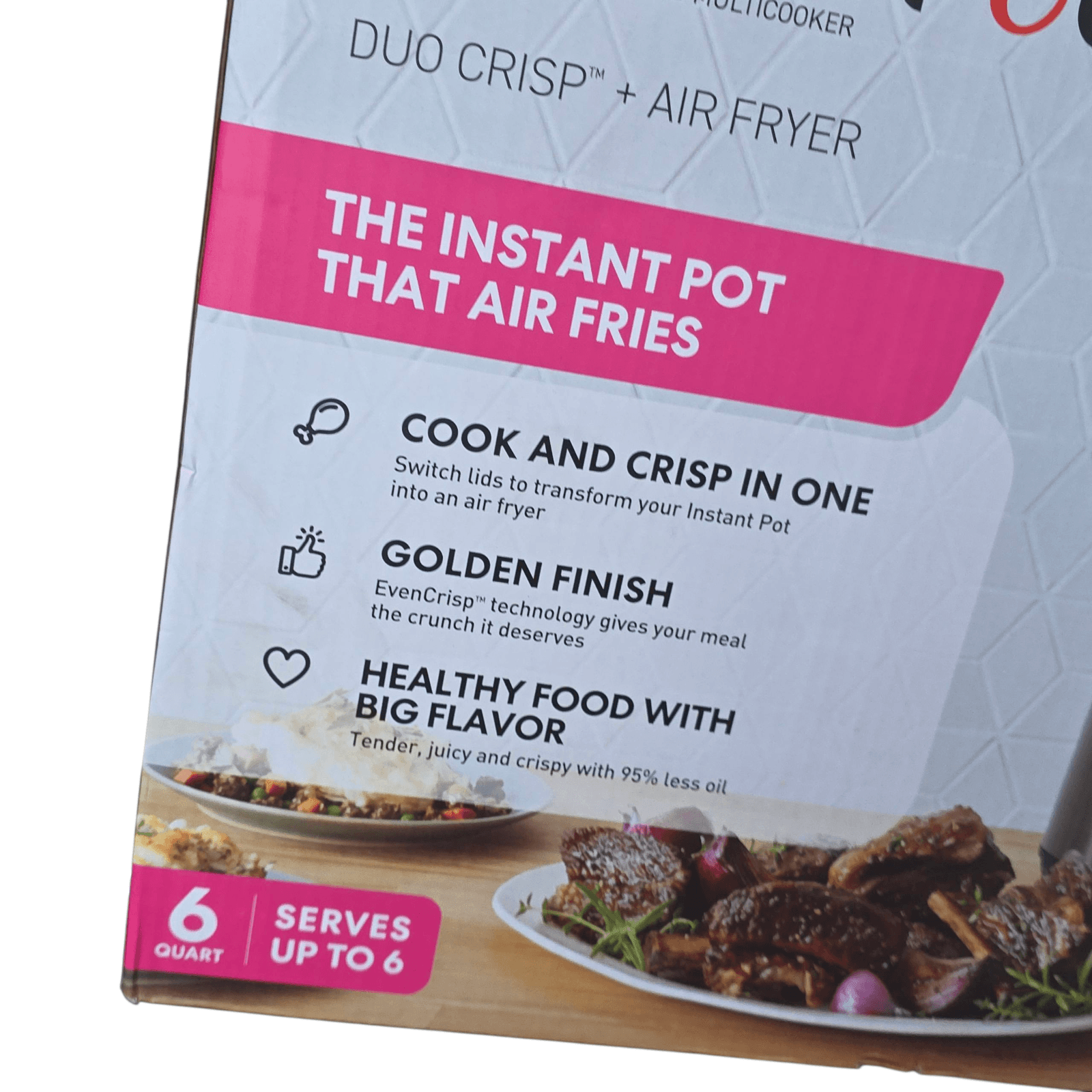 Instant Pot Duo Crisp 11-in-1 Air Fryer and Electric Pressure Cooker Combo 6qt - Thumbnail 2