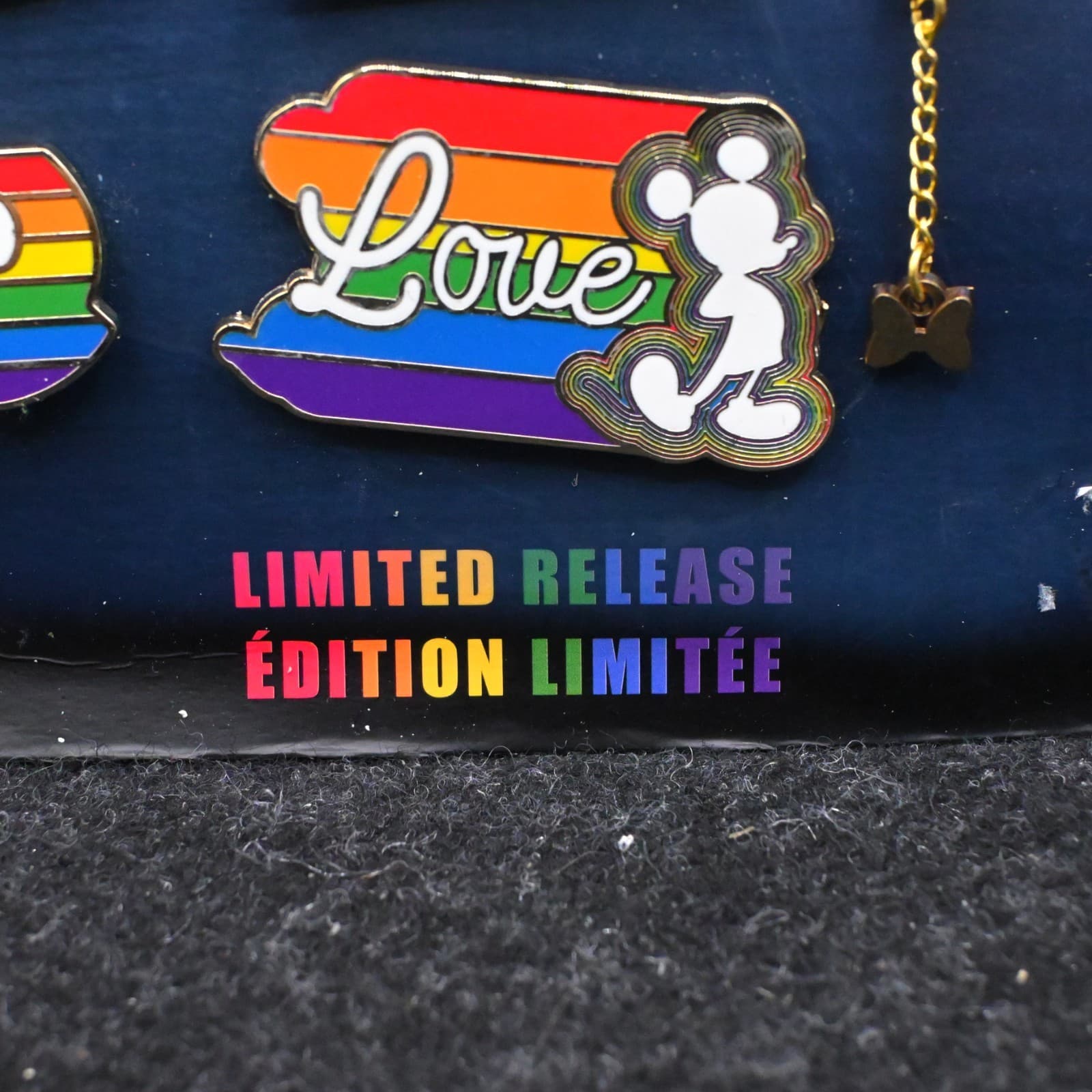 Disney Store Mickey Mouse Rainbow Disney Pin Set 5 Pins Limited Release NEW - Thumbnail 4