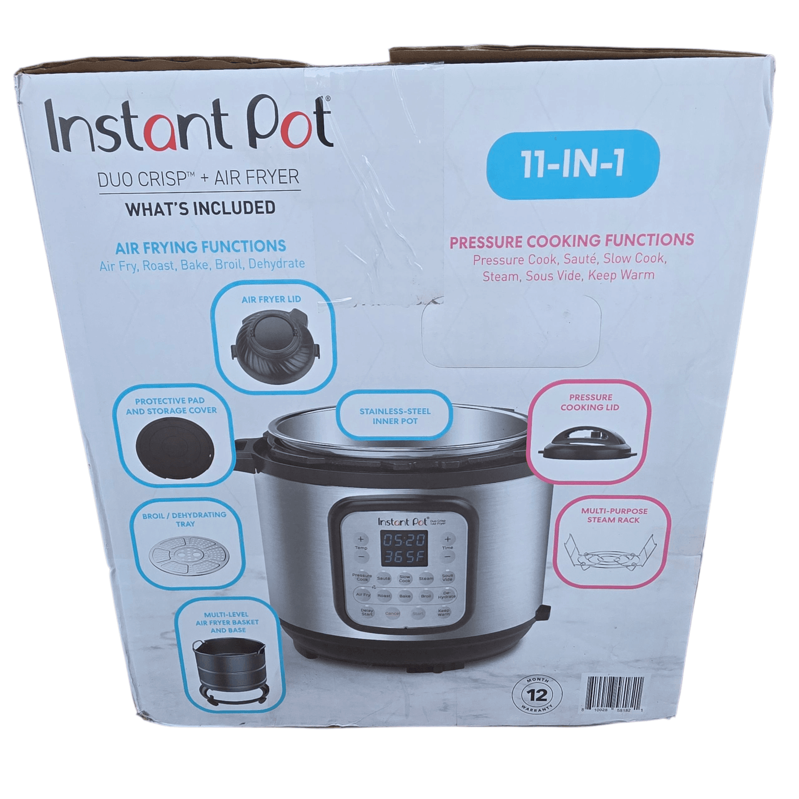 Instant Pot Duo Crisp 11-in-1 Air Fryer and Electric Pressure Cooker Combo 6qt - Thumbnail 8