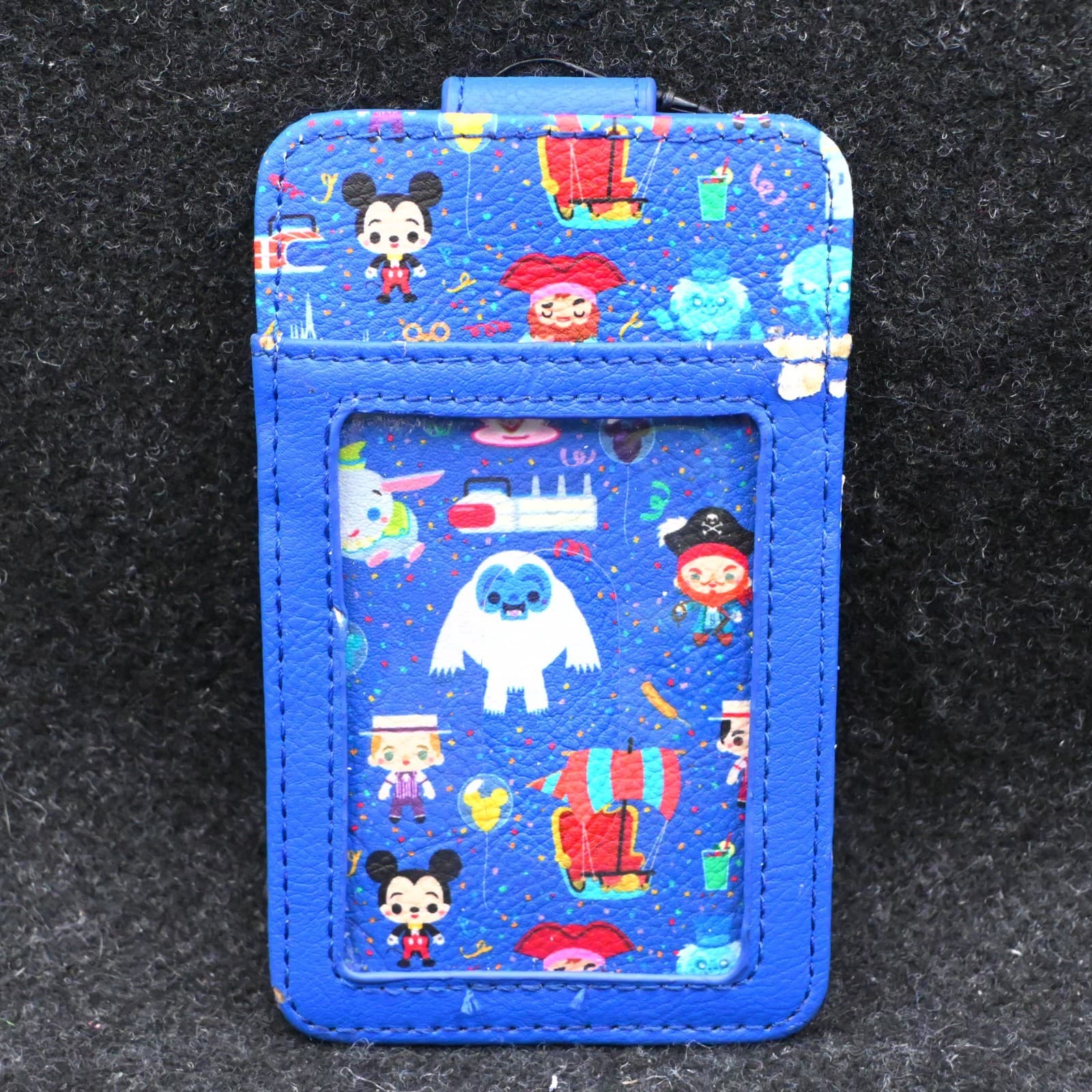 Disney Parks Blue Wallet ID Card Case Holder RFID Blocker Cinderella Castle New - Thumbnail 6