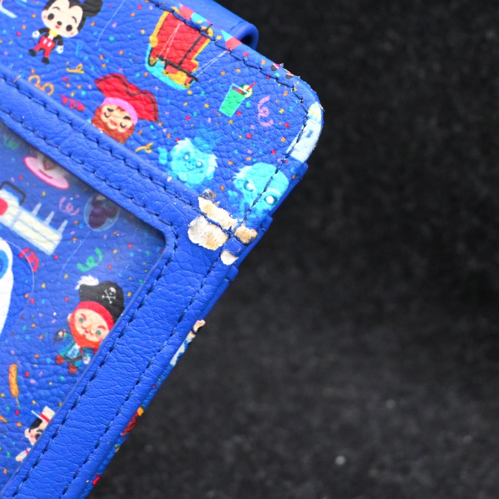 Disney Parks Blue Wallet ID Card Case Holder RFID Blocker Cinderella Castle New - Thumbnail 7
