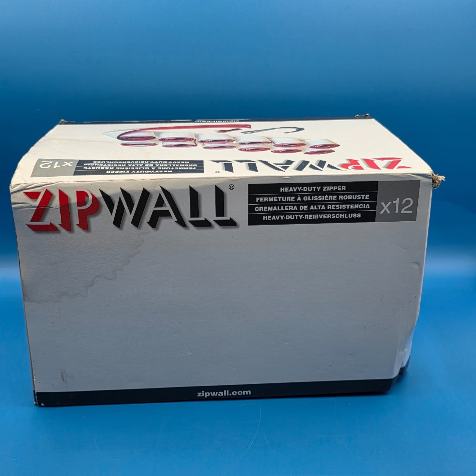 ZipWall 12-Pack 7' Heavy-Duty Zipper for Dust Barriers HDAZ12 NEW - Thumbnail 6