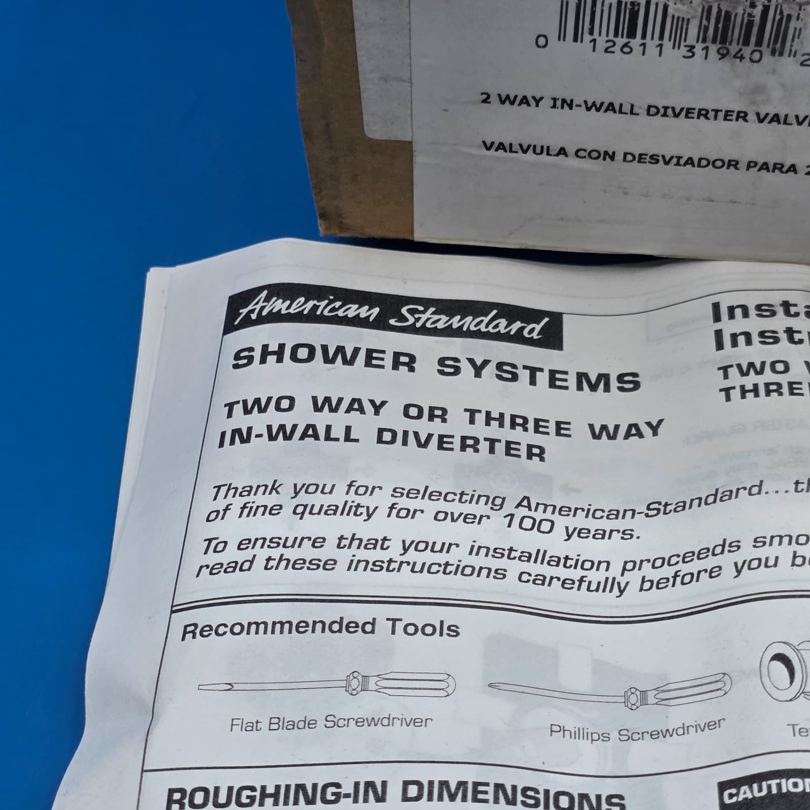 American Standard R420 2-Way In Wall Diverter Valve New In Box - Thumbnail 6