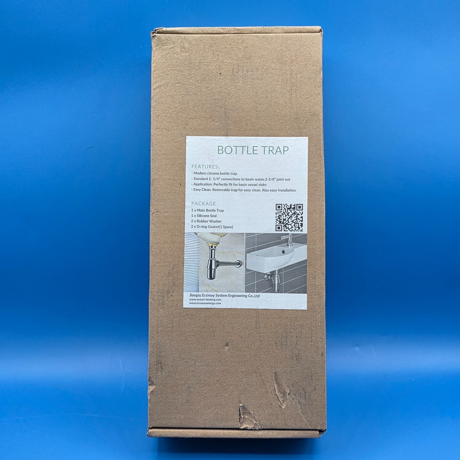 Jiangsu Ecoway System Bottle Trap Standard 1-1/4" Connections to Basin Waste - Thumbnail 2