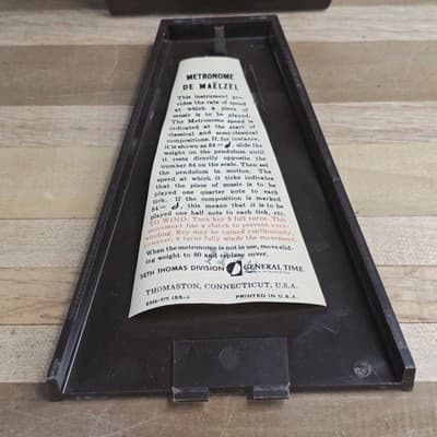 VTG Seth Thomas Metronome De Maëlzel E899-575 ISS-3 Tally Industries CT USA - Thumbnail 9