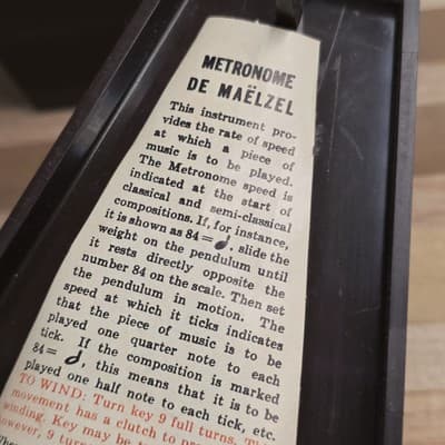 VTG Seth Thomas Metronome De Maëlzel E899-575 ISS-3 Tally Industries CT USA - Thumbnail 10