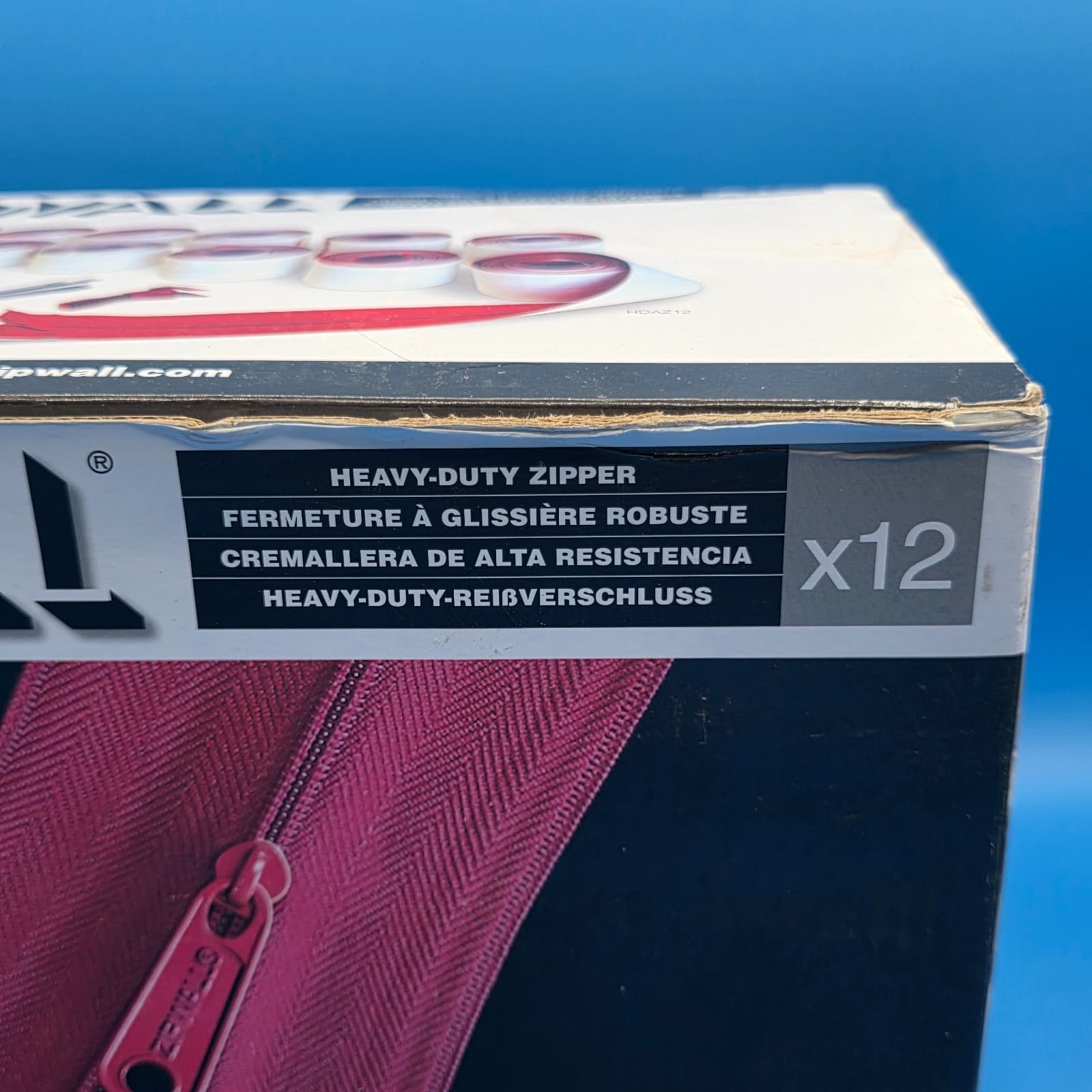 ZipWall 12-Pack 7' Heavy-Duty Zipper for Dust Barriers HDAZ12 NEW - Thumbnail 2