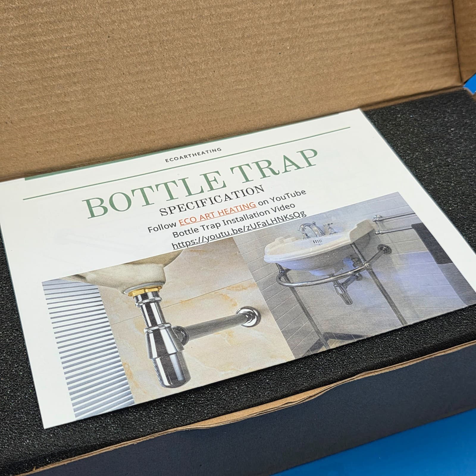 Jiangsu Ecoway System Bottle Trap Standard 1-1/4" Connections to Basin Waste - Thumbnail 5