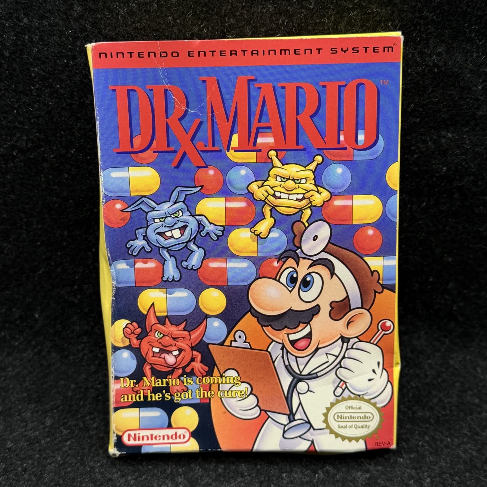 Dr. Mario (Nintendo NES, 1990) Multiplayer Complete Box Manual CIB - Thumbnail 2
