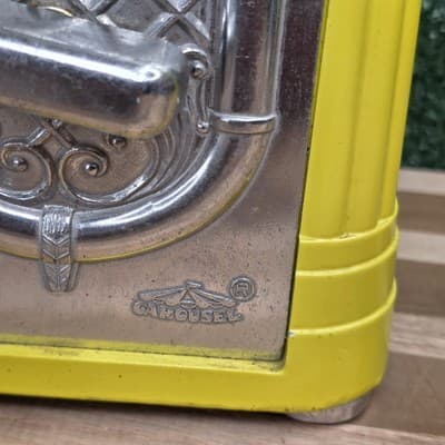 Vintage Classic Carousel Yellow Jukebox Tabletop Counter Candy Gumball Machine - Thumbnail 4