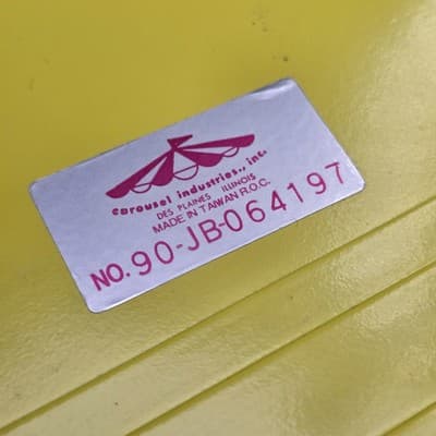 Vintage Classic Carousel Yellow Jukebox Tabletop Counter Candy Gumball Machine - Thumbnail 11