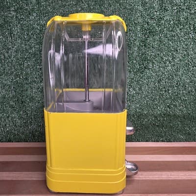 Vintage Classic Carousel Yellow Jukebox Tabletop Counter Candy Gumball Machine - Thumbnail 7
