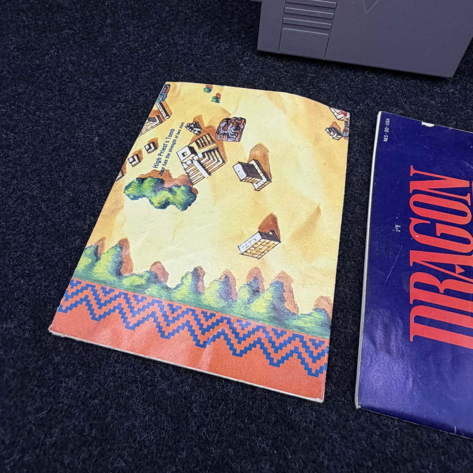 Dragon Warrior w/ Manual (Nes, Nintendo Entertainment System)- TESTED - Thumbnail 3