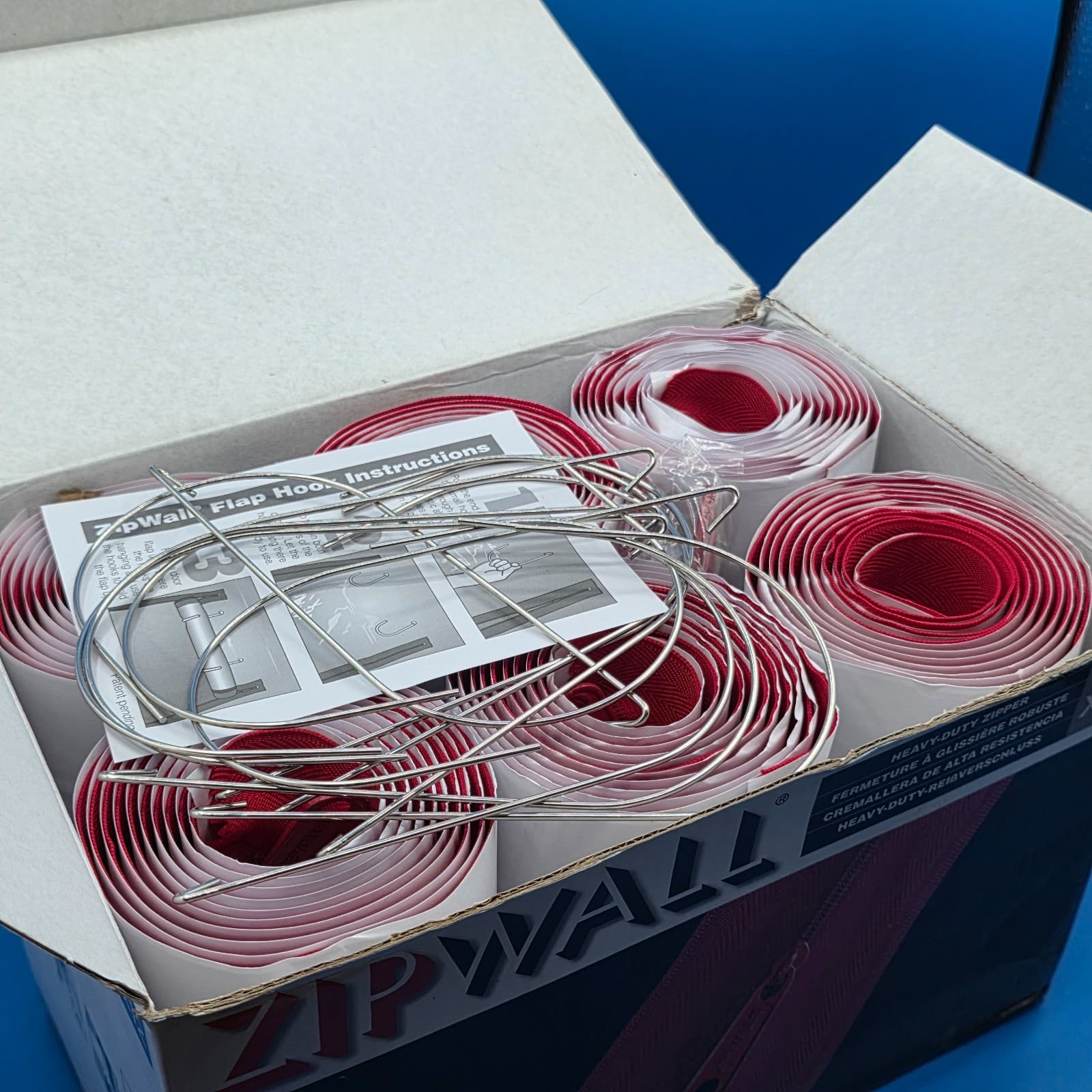 ZipWall 12-Pack 7' Heavy-Duty Zipper for Dust Barriers HDAZ12 NEW - Thumbnail 3