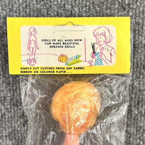 VINTAGE LITTLE MISS SHOPPER DOLL 11” Blonde Blue Eyes White Heels HONG KONG - Thumbnail 4
