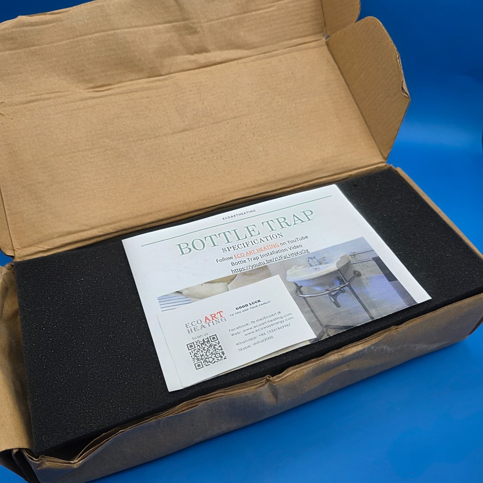 Jiangsu Ecoway System Bottle Trap Standard 1-1/4" Connections to Basin Waste - Thumbnail 7